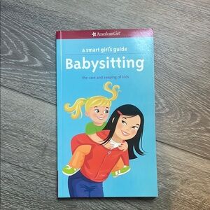 American Girl Babysitting Guide with Blue and Red Cover